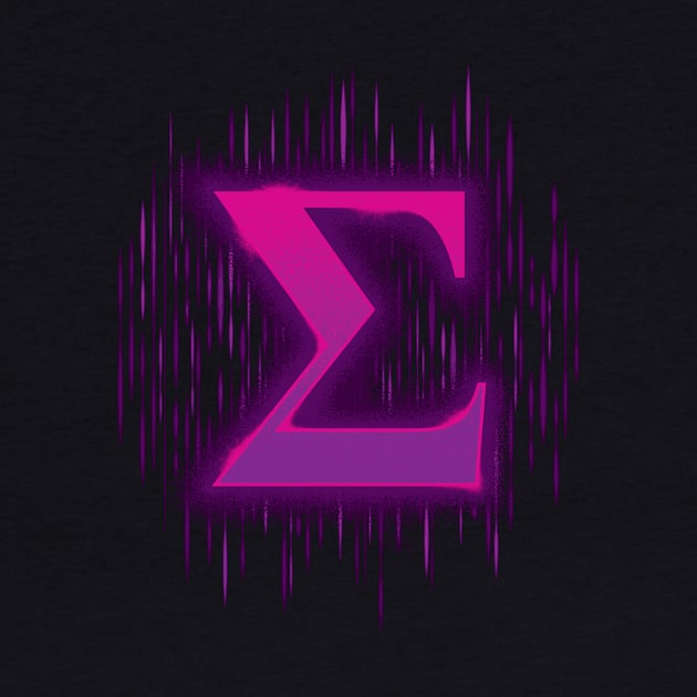 Greek Sigma - Pinky Purple by DCLawrenceUK